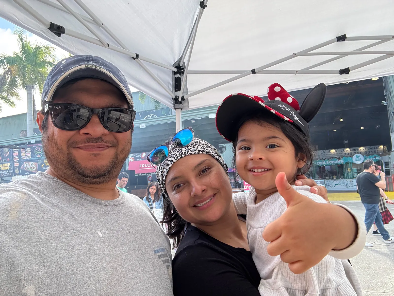 Alejandro Aguilar, owner of All County Painters, with his family
